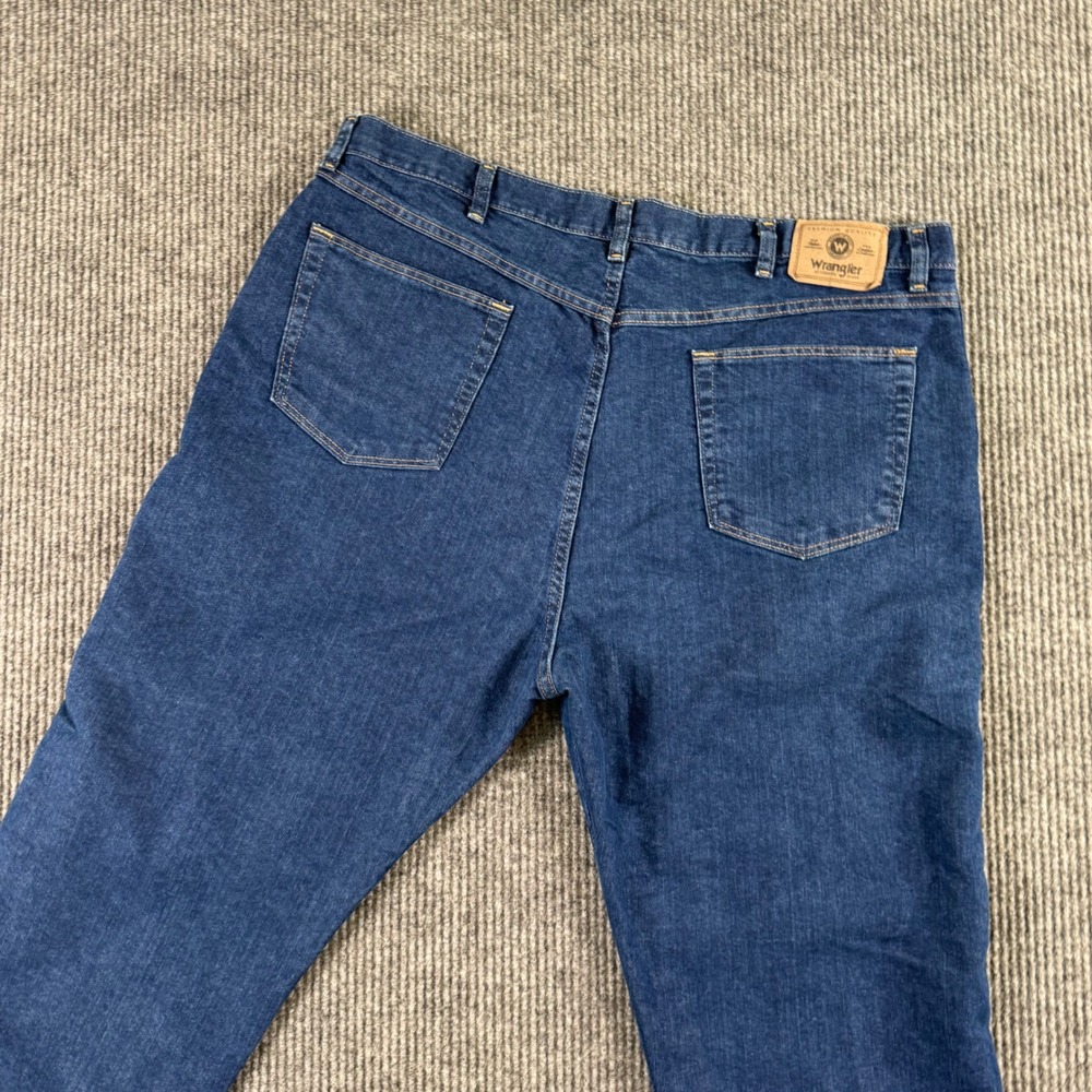 Wrangler Mens Jeans 42x30 Regular Fit Cowboy Core‎ Rodeo Western Blue Denim